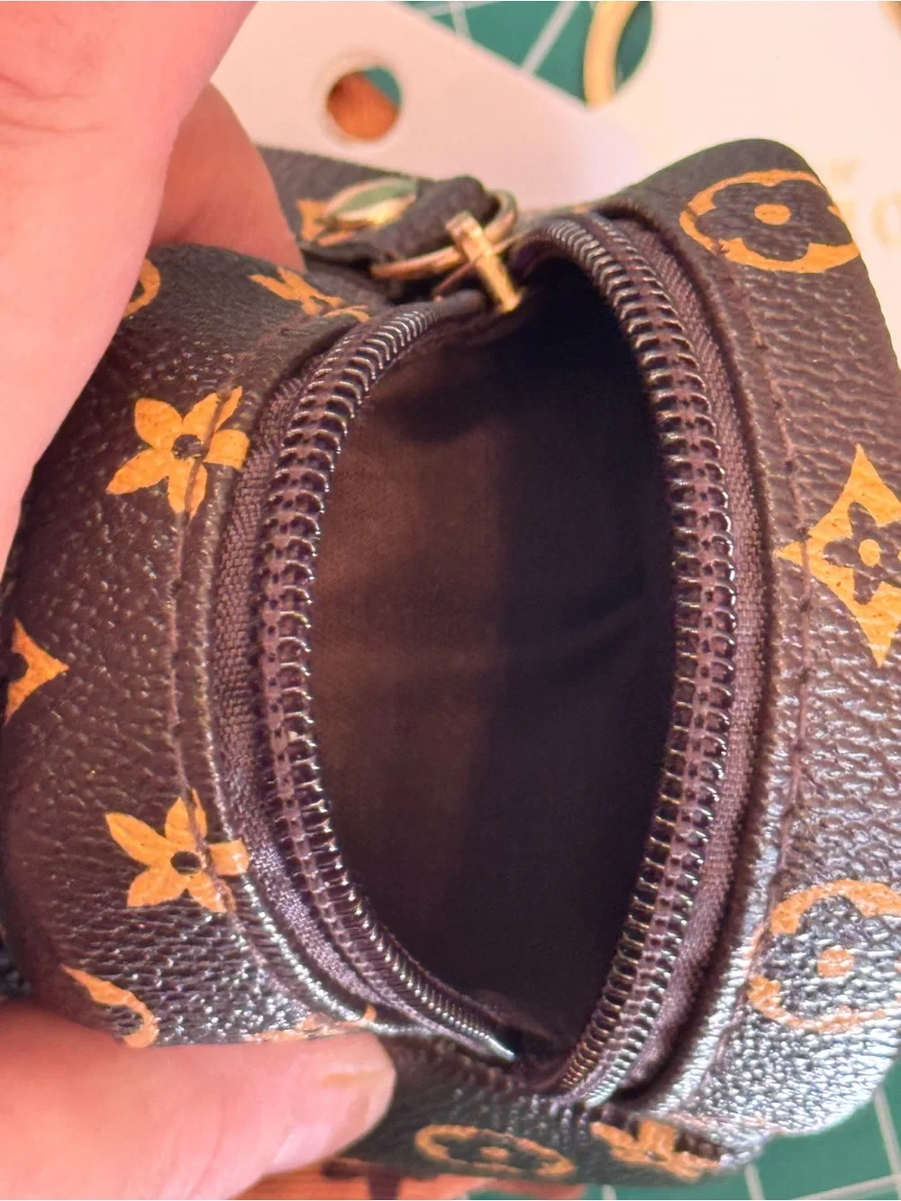 NWT Yolanda Mini Backpack Keychain Bag charm Coin Purse Wallet Brown